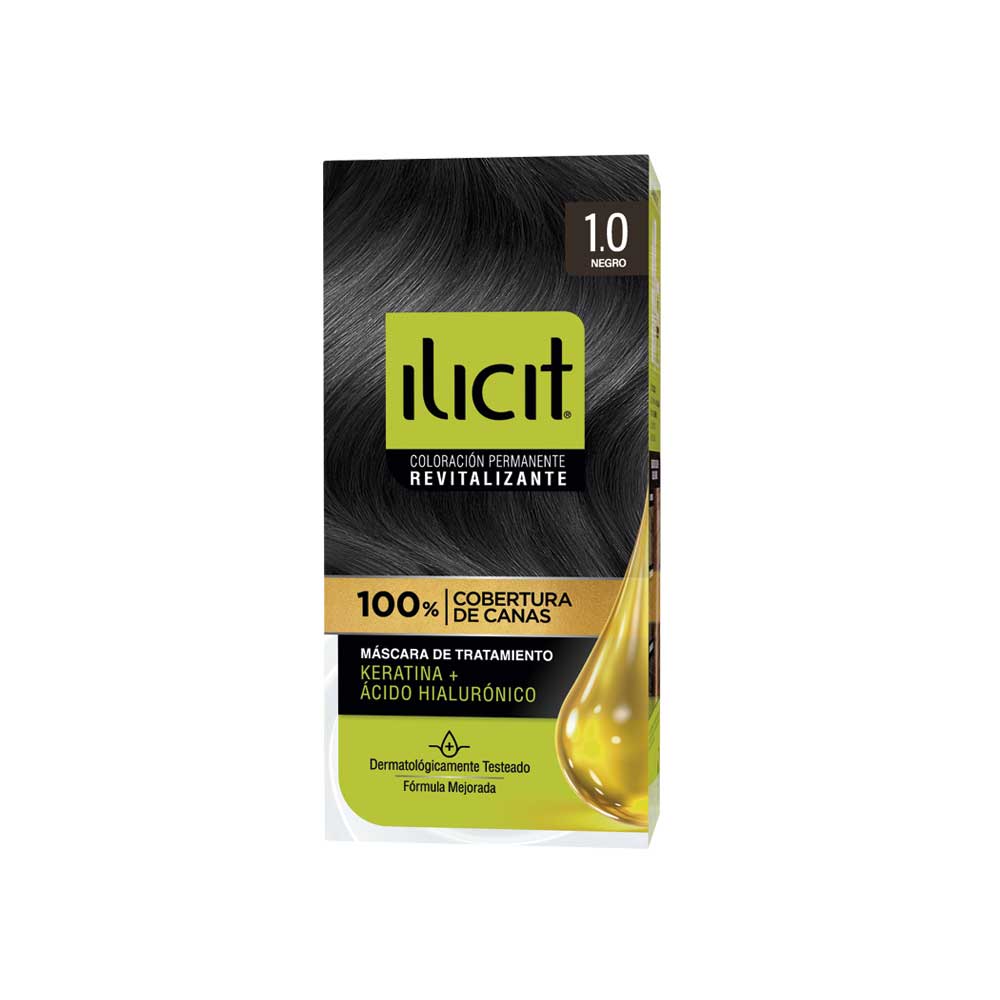 Tintura Coloración Cabello 1.0 Negro (47Gr) Ilicit
