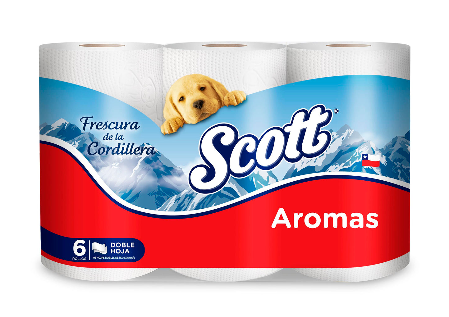 Papel Higiénico Scott Aromas Doble Hoja 6 rollos X 22Mts