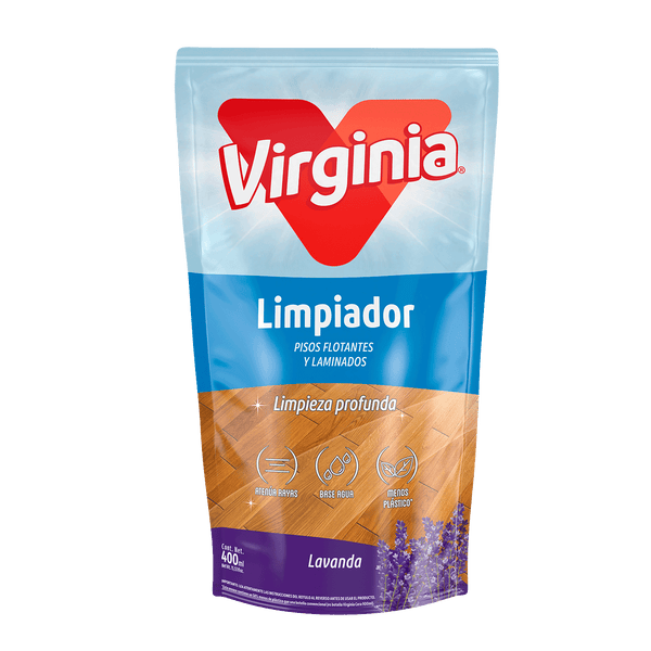 Limpiador Pisos Flotantes Virginia D/P Lavanda 400 Ml