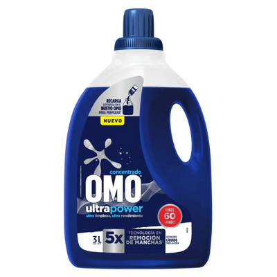 Detergente Líquido Omo UltraPower 3 L