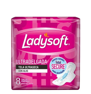 Toalla Higienica Ladysoft Ultradelgada Con Alas 8Un