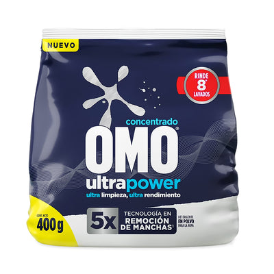 Detergente Matic UltraPower Polvo Bolsa 400g – Omo