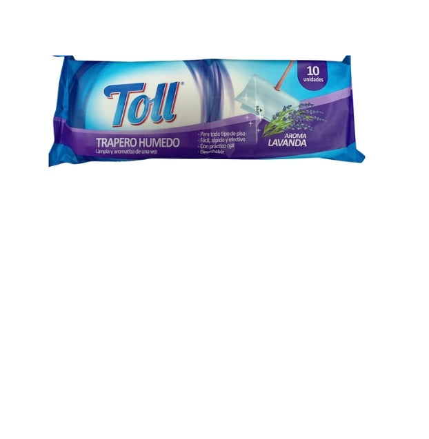 Traperos Desechables Toll Lavanda  10 und