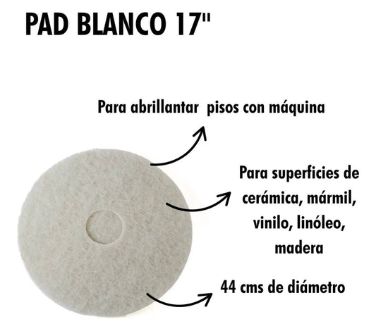 Disco PAD Blanco 17"