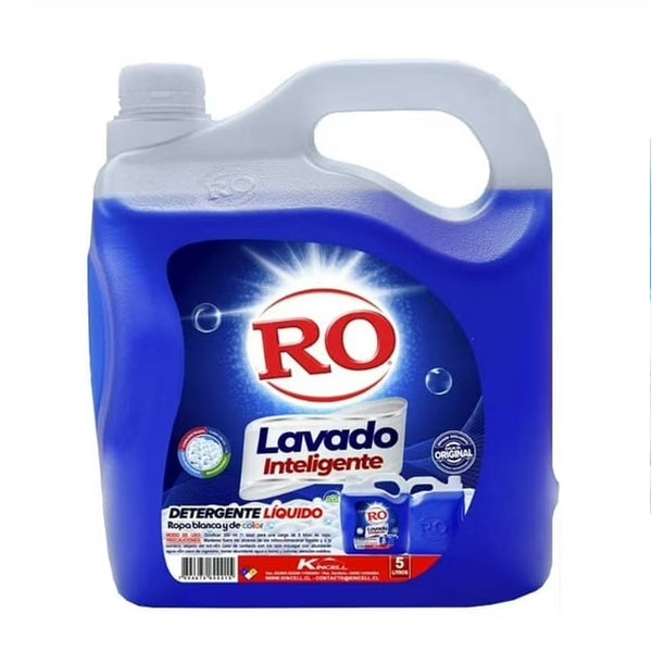 detergente Ro lavado inteligente ropa blanca y color 5 litros