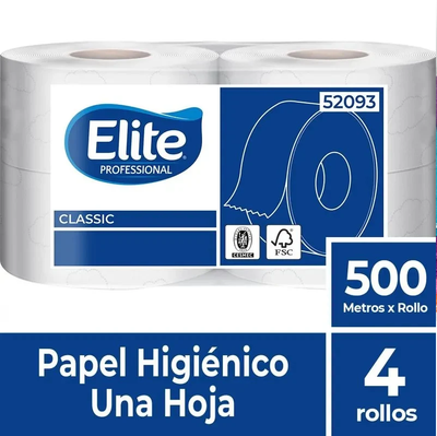 Papel Higiénico Elite Professional 4 Rollos x 500 m | Alto Rendimiento
