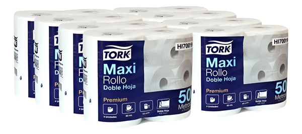 Manga Papel Higiénico Tork 50 M Doble Hoja Premium 32 Rollos