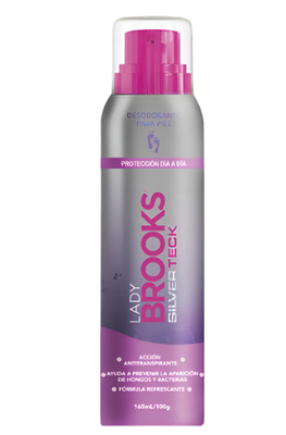 Lady Brooks talco Spray Silver 100g