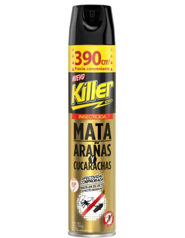 Killer insecticida mata Arañas y cucarachas  390cc