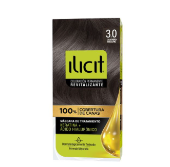 Tintura Coloración Cabello 3.0 Castaño Oscuro (47Gr) Ilicit