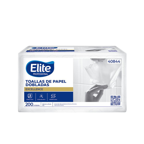 TOALLA INTERFOLIADA ELITE DOBLE HOJA PAQUETE