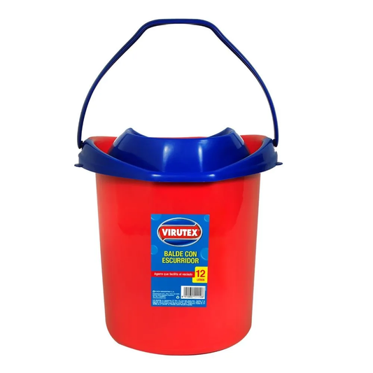 Balde escurridor Virutex para mopas redondas 1 un
